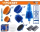 WADFOW SET CEPILLO DE LIMPIEZA PARA TALADRO 11PCS   WND5515 World Shop