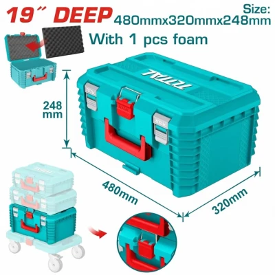 TOTAL CAJA DE HERRAMIENTAS 19 25KG TPBXS103 World Shop