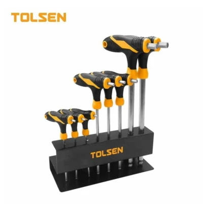 TOLSEN JUEGO DE DESTORNILLADORES DE PUNTA ESFÉRICA CON MANGO EM T 8PCS 20064 World Shop