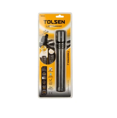 TOLSEN  LINTERNA   LED CON FUNCIÓN DE ZOOM 10W 550 LUMENS    60035 World Shop