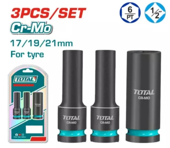 TOTAL DADO DE IMPACTO 1/2 3PCS THKISD12042L World Shop