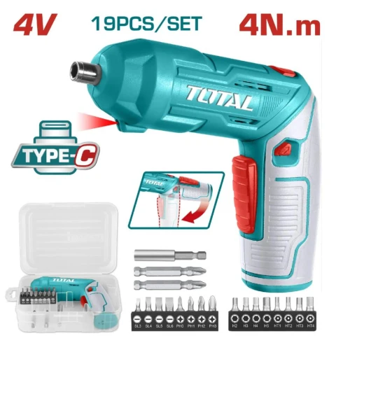 TOTAL  ATORNILLADOR  4V CARGA USB  TSDLI0442 World Shop