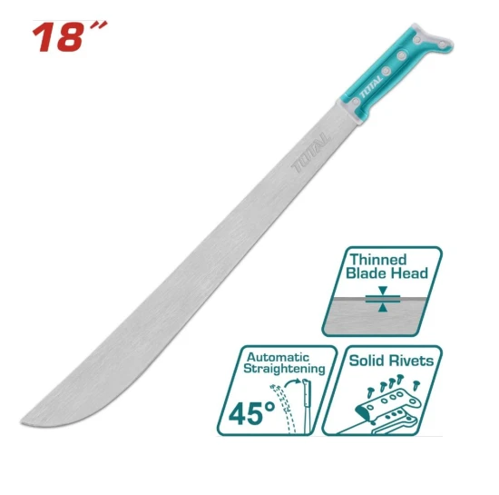 TOTAL MACHETE ACERO AL CARBONO 18  THMPS0118 World Shop