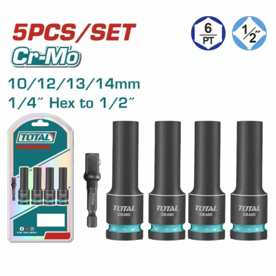 TOTAL JUEGO DE DADOS DE IMPACTO 1/2 5PCS   THKISD12052L World Shop