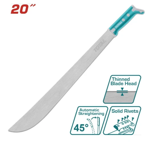TOTAL  MACHETE ACERO AL CARBONO 20  THMPS0120 World Shop