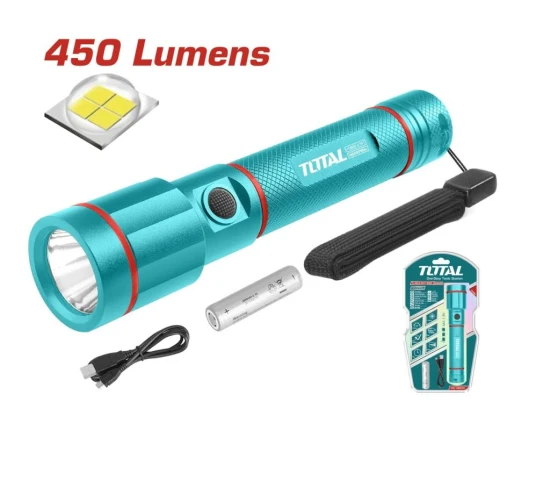 TOTAL  LINTERNA DE MANO 450 LUMENS   TCFL1865051 World Shop