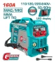 TOTAL MÁQUINA DE SOLDAR MAG/MIG /MMA /TIG 160A UTMGT16058 World Shop