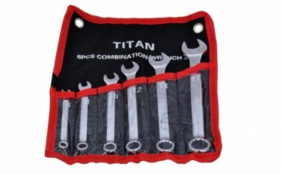 TITAN KIT DE LLAVES COMBINADA 06 PCS MOD. 169606 World Shop