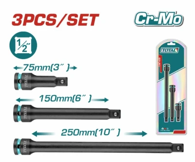 TOTAL BARRA DE EXTENSIÓN 3PCS 1/2   THISEB12031 World Shop