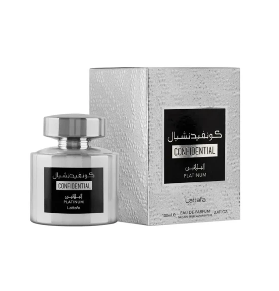 PERFUME  LATTAFA CONFIDENTAL SILVER EDP MASCULINO  100ML World Shop