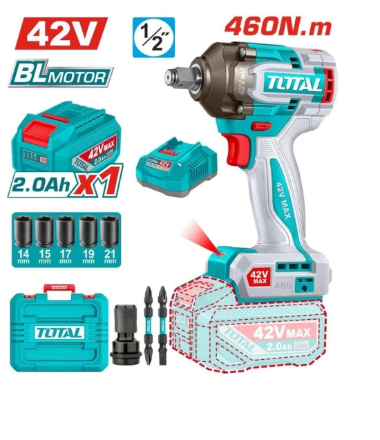 TOTAL LLAVE DE IMPACTO 42V  460NM UTIWLI42461  World Shop