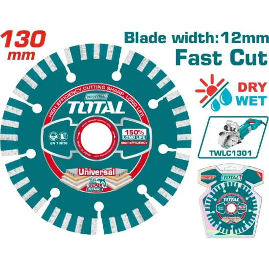 TOTAL DISCO DE DIAMANTE 130MM SECO Y HÚMEDO  TAC2111301 World Shop