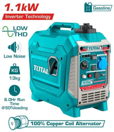 TOTAL GENERADOR A GASOLINA ULTRA SILENCIOSO 1.1KW  TP515006 World Shop