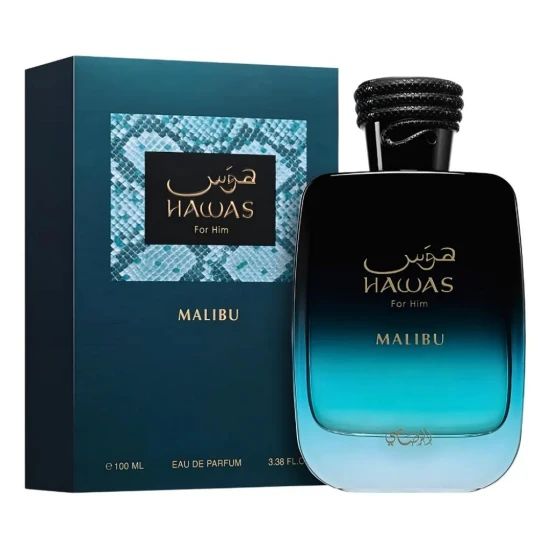 PERFUME RASASI HAWAS MALIBU EDP UNISEX   100ML World Shop