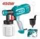 TOTAL PISTOLA DE  PINTURA 450W 800ML PLÁSTICO  UTT3506  World Shop