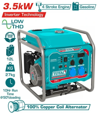 TOTAL GENERADOR  A GASOLINA 3.5KW TP340006 World Shop