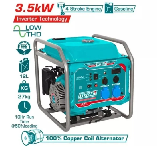 TOTAL GENERADOR  A GASOLINA 3.5KW TP340006 World Shop