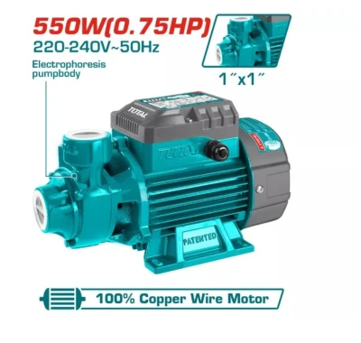 TOTAL BOMBA DE AGUA PERIFÉRICA 0.75HP 550W TWP15506 World Shop