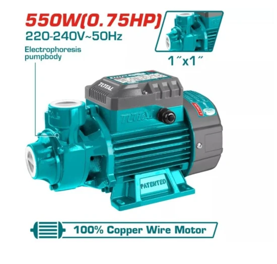 TOTAL BOMBA DE AGUA PERIFÉRICA 0.75HP 550W TWP15506 World Shop