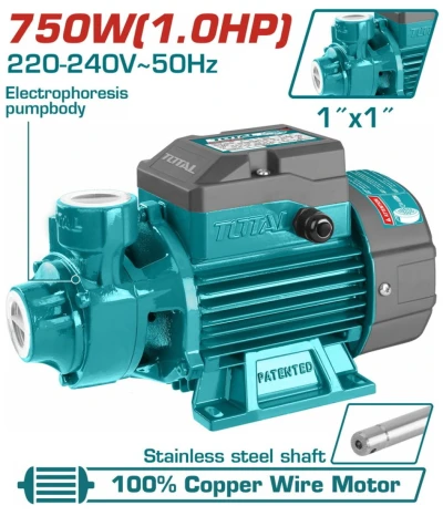 TOTAL BOMBA DE AGUA PERIFÉRICA 1,0HP 750W TWP17506 World Shop