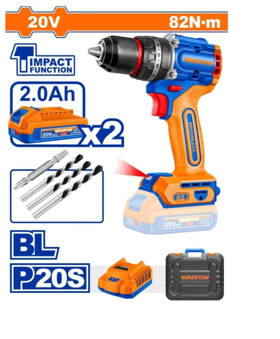 WADFOW TALADRO DE IMPACTO  82NM 20V WCDP8285 World Shop