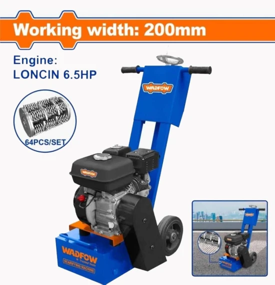 WADFOW MÁQUINA  ESCARIFICADORA DE CONCRETO 6.5HP 200MM  WSFM2A201 World Shop