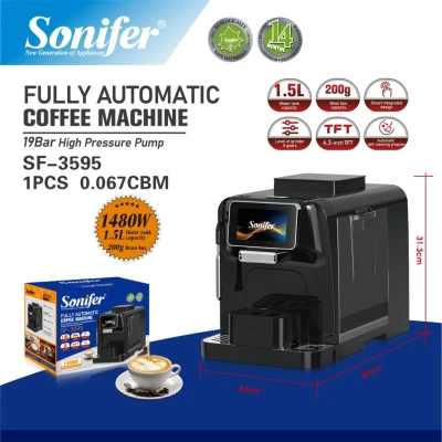 SONIFER CAFETERA AUTOMÁTICA 1480W 1.5L SF-3595 World Shop
