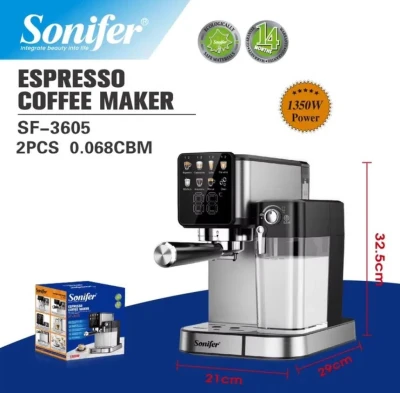 SONIFER CAFETERA ELÉCTRICA 1350W SF-3605 World Shop