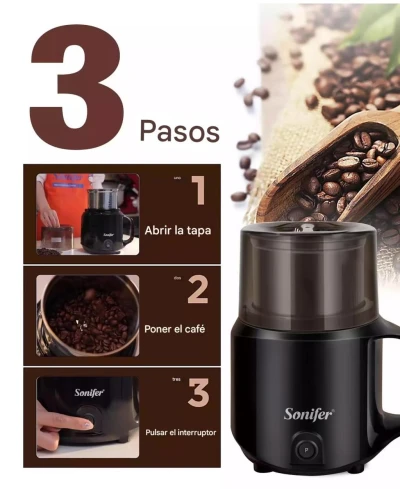 SONIFER MOLINILLO DE CAFÉ ELÉCTRICO 300W SF-3543 World Shop
