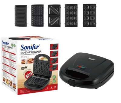 SONIFER SANDWICHERA 5 EN 1  800W SF-6151 World Shop
