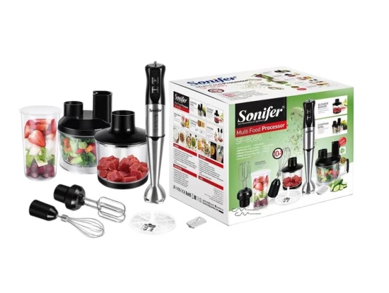 SONIFER MULTIPROCESADOR DE ALIMENTOS 800W 10 EN 1 SF-8086 World Shop