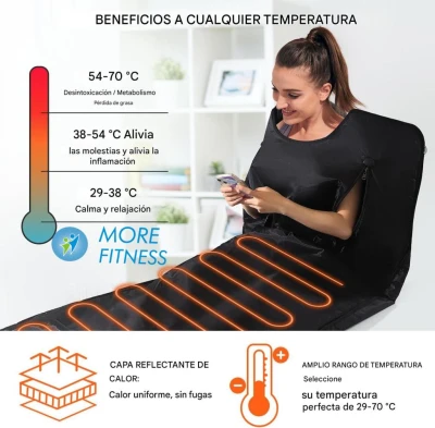 MORE FITNESS MANTA TERMICA INFRARROJA MF-16  220V World Shop
