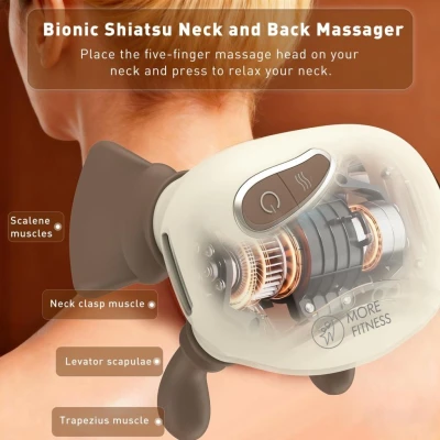 MORE FITNESS MASAJEADOR 4D PARA CUELLO Y HOMBRO  BIÓNICO MF-18 World Shop