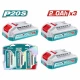 TOTAL  KIT DE BATERIAS  20V 2.0AH 3PCS  TOSLI240311 World Shop