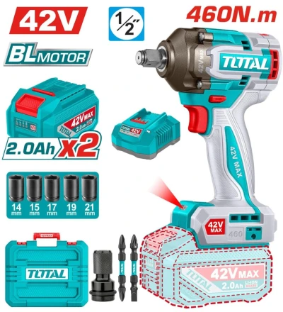 TOTAL  LLAVE  DE IMPACTO 42V  460NM TIWLI42462 World Shop