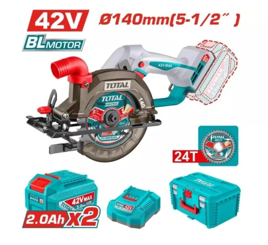 TOTAL SIERRA CIRCULAR 42V MOTOR SIN ESCOBILLAS  TSLI4214012 World Shop