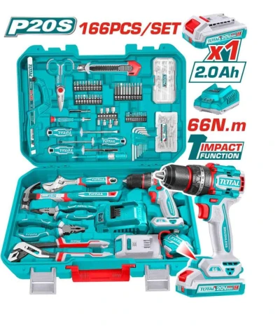 TOTAL  JUEGO DE HERRAMIENTAS 166PCS  THKTHP41667  World Shop