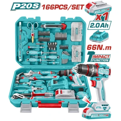 TOTAL  JUEGO DE HERRAMIENTAS 166PCS  THKTHP41667  World Shop