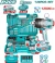 TOTAL  KIT DE  HERRAMIENTAS LLAVE DE IMPACTO THKTHP41383 138PCS World Shop