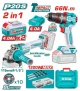 TOTAL COMBO 2PCS AMOLADORA + TALADRO DE IMPACTO 20V  TCKLI20256 World Shop