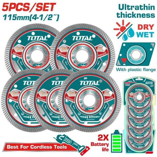 TOTAL  JUEGO DE DISCOS DE DIAMANTE 5PCS  TAC511155  World Shop