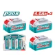 TOTAL SET DE  BATERIAS 3PCS  20V 4.0AH  TOSLI251296 World Shop