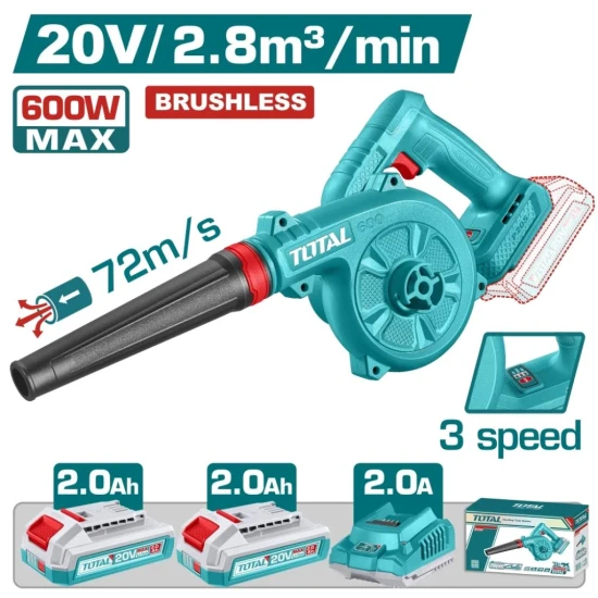 TOTAL SOPLADOR/ASPIRADOR 20V 600W TABLI20682 World Shop