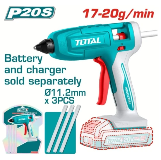 TOTAL PISTOLA DE SILICONA 20V TGGLI2003 World Shop