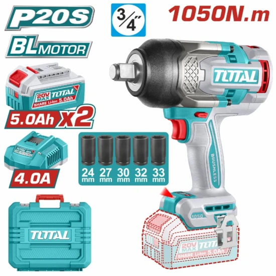 TOTAL LLAVE DE IMPACTO 1050N 5AH UTIWLI20105  World Shop