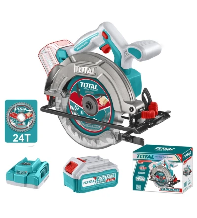 TOTAL  SIERRA CIRCULAR 20V MOTOR SIN ESCOBILLAS  TSLI16523 World Shop