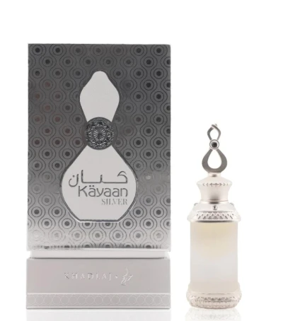 ACEITE CORPORAL KHADLAJ KAYAAN SILVER MASCULINO 20ML  World Shop