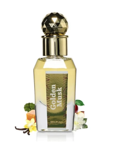 ACEITE CORPORAL KHADLAJ GOLDEN MUSK UNISEX 15ML  World Shop
