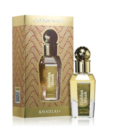 ACEITE CORPORAL KHADLAJ GOLDEN MUSK UNISEX 15ML  World Shop