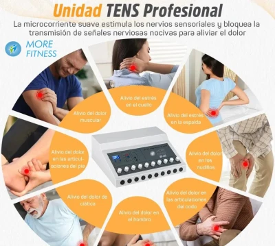 MORE FITNESS  MASAJEADOR  10 EN 1 MF-444  ELECTROESTIMULADORES  World Shop